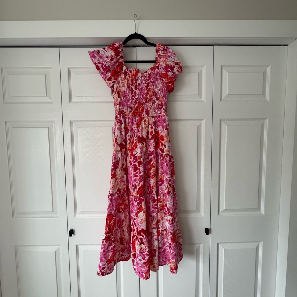 Floral Pink women’s Dress- worn once